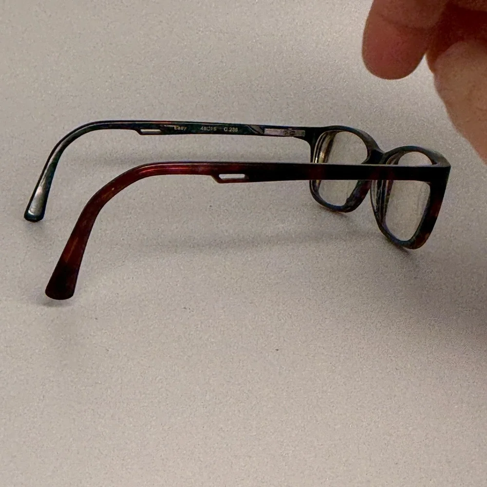 Bellinger Denmark Easy C.236 Eyeglasses Tortoise Teal Rectangle Frames 48-15-135